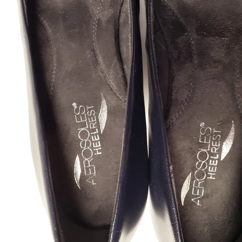 AEROSOLES Women's Navy Blue Heels - Picture 14 of 14